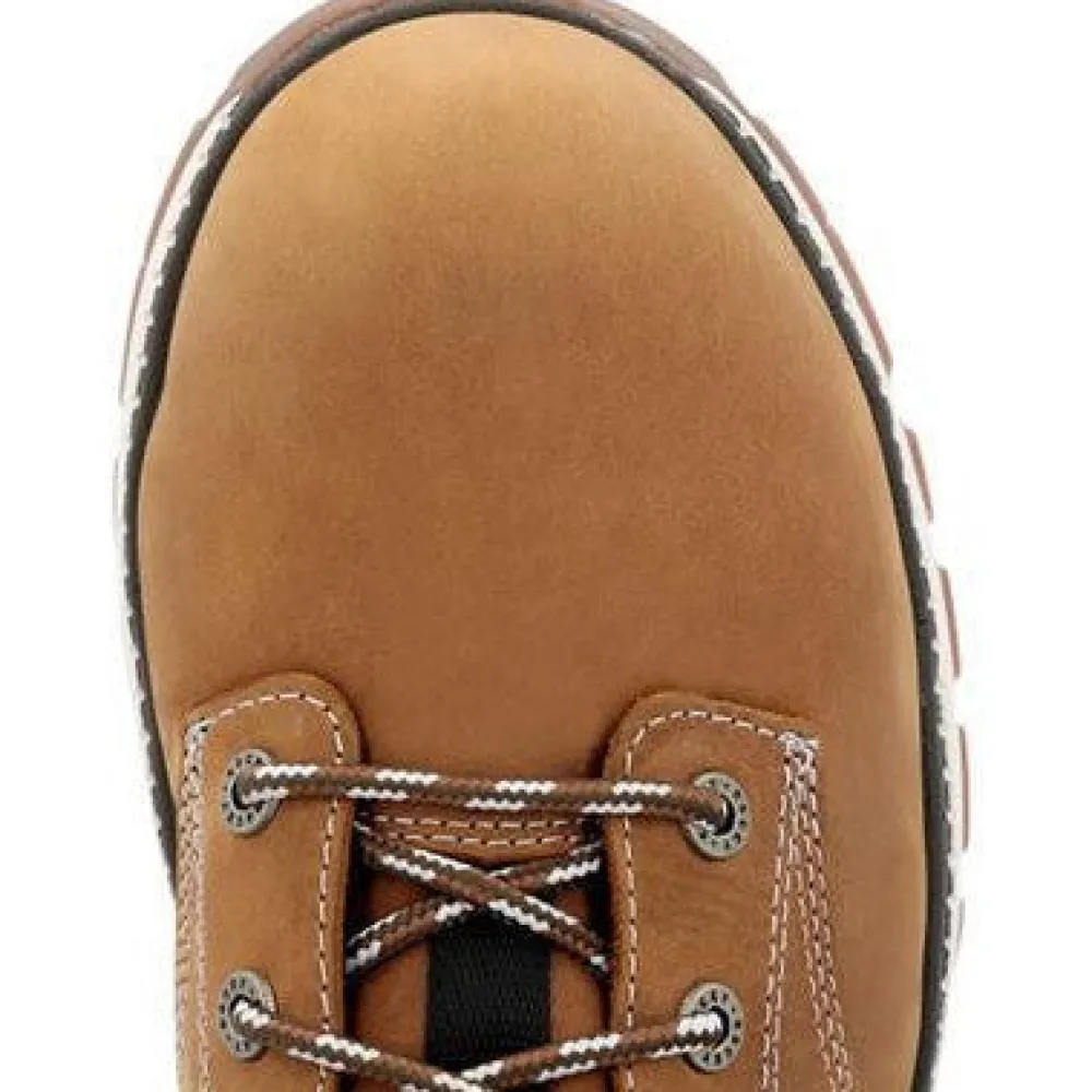 Women Rocky Men's Rebound 6" Comp Toe WP Wedge Work Boot -- RKK0451