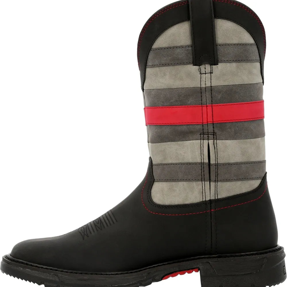 Rocky Men's Red Line 11" Square Toe Western Work Boot- - RKD0088
