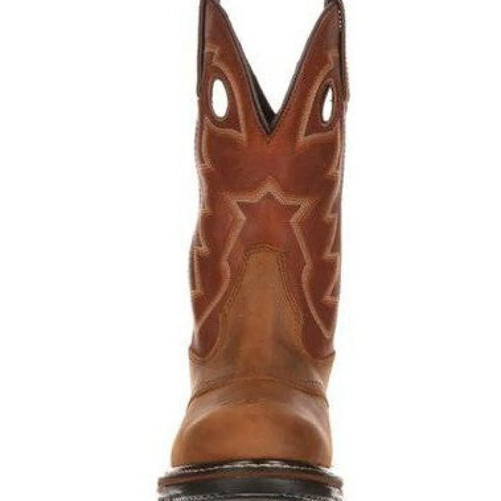 Rocky Men's Ride Branson Saddle 11" Soft Toe WP Western Boot -- FQ0002775