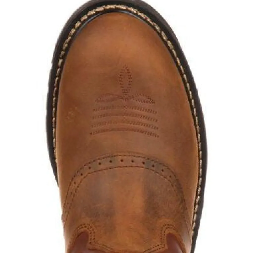 Rocky Men's Ride Branson Saddle 11" Soft Toe WP Western Boot -- FQ0002775