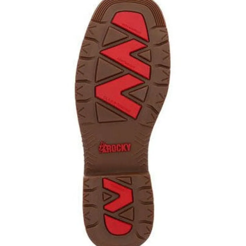 Rocky Men's Rugged Trail 11" Square Toe WP Western Boot -- RKW0366