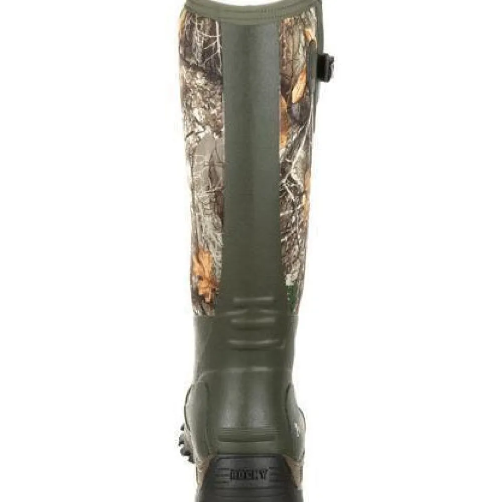 Rocky Men's Sport Pro Rubber 16" WP Side Zip Hunt Boot- Realtree - RKS0383