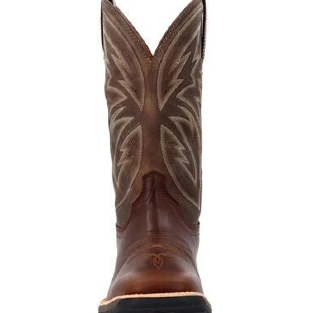 Rocky Men's Tall Oaks 12" ST Slip Resist Western Work Boot -Bone- RKW0405