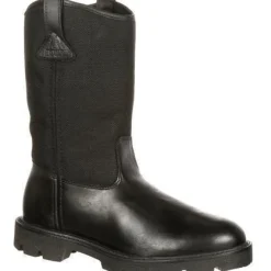 Women Rocky Men's Warden Pull-On Wellington Duty Boot - - FQ0006300