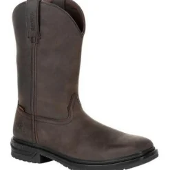 Women Rocky Men's Worksmart 11" Comp Toe WP Wellington Boot -Chocolate- RKW0276
