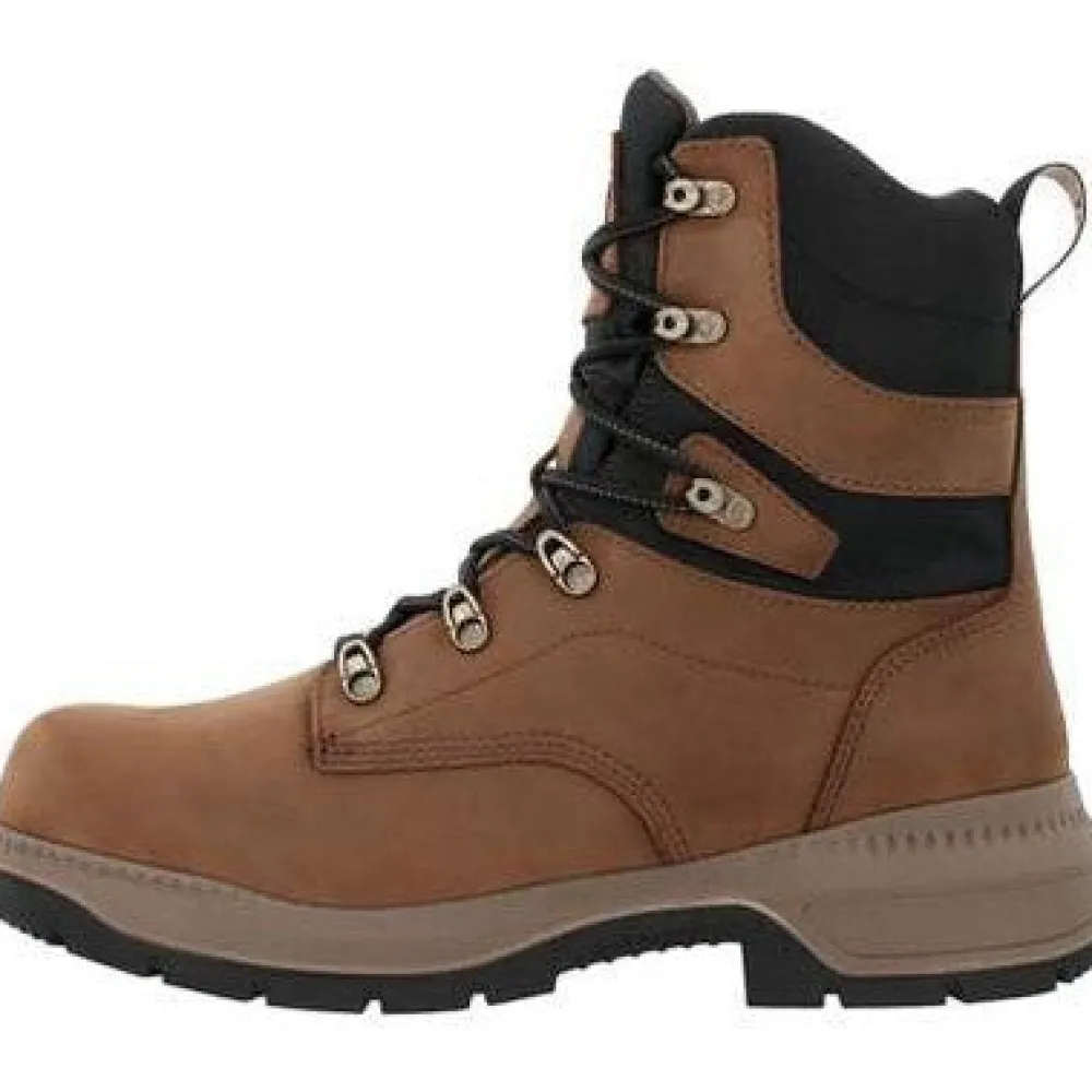 Rocky Men's Worksmart 8" Comp Toe WP Slip Resist Work Boot -Horse- RKK0482