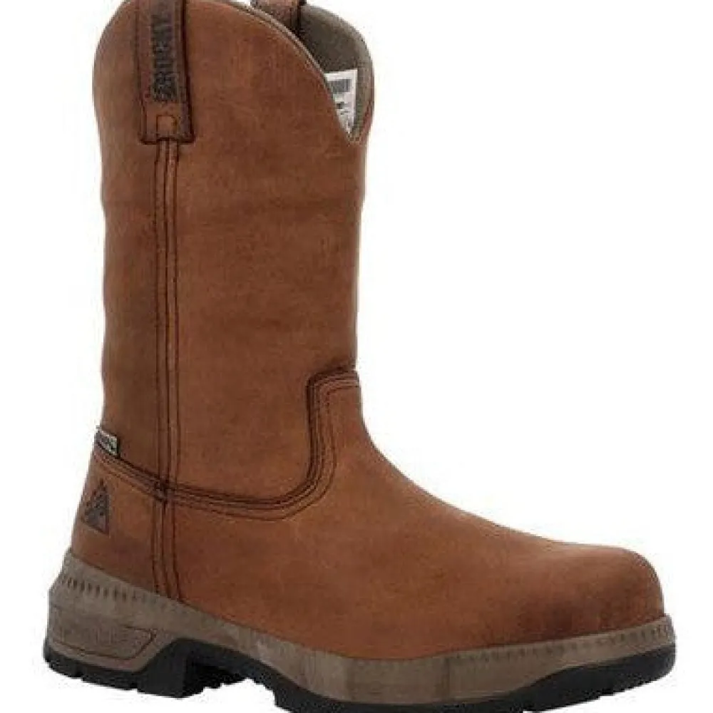 Women Rocky Men's Worksmart 11" Soft Toe WP Work Boot -Horse- RKK0461
