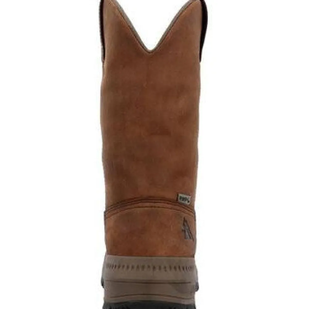 Women Rocky Men's Worksmart 11" Soft Toe WP Work Boot -Horse- RKK0461