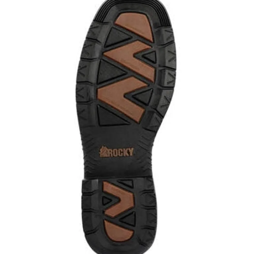 Rocky Men's Worksmart 11" WP Comp Toe Western Work Boot -- RKW0385