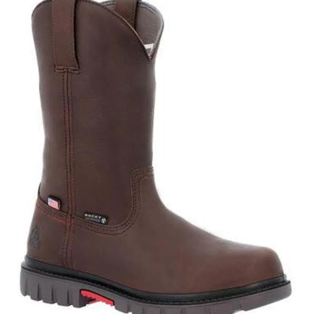Women Rocky Men's Worksmart USA 11" WP Slip Resist Work Boot -- RKK0453