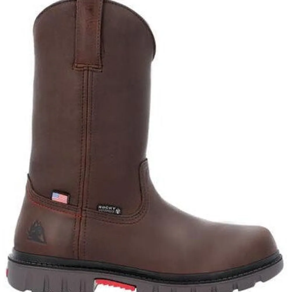 Women Rocky Men's Worksmart USA 11" WP Slip Resist Work Boot -- RKK0453