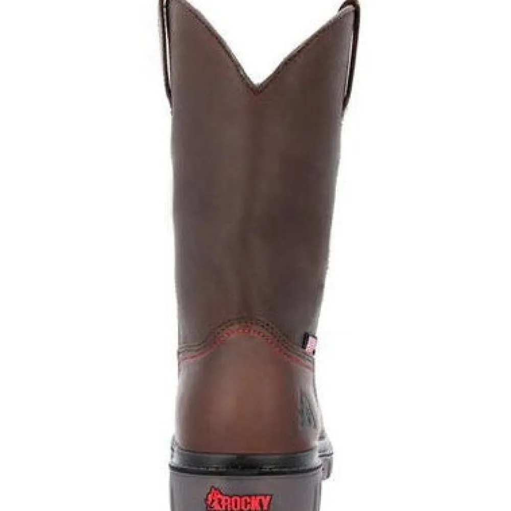 Women Rocky Men's Worksmart USA 11" WP Slip Resist Work Boot -- RKK0453