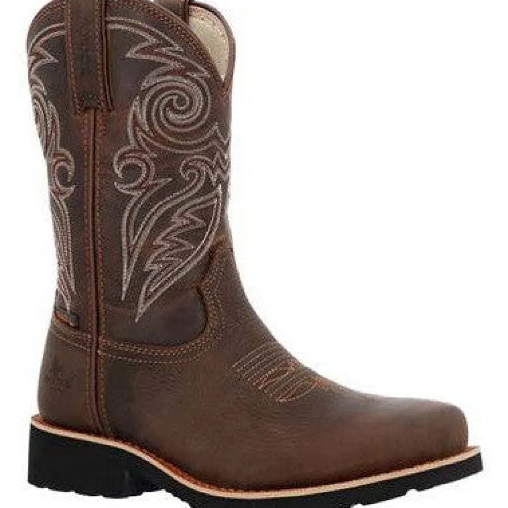 Women Rocky Women's Monocrepe 11" Steel Toe WP Western Classic Boot- RKW0443