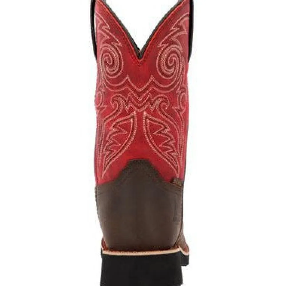 Women Rocky Women's Monocrepe 11" Square Toe WP Western Work Boot -Magenta- RKW0455