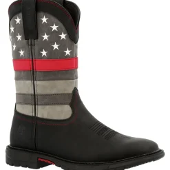 Women Rocky Women's Red Line 10" Square Toe Western Work Boot - RKD0089