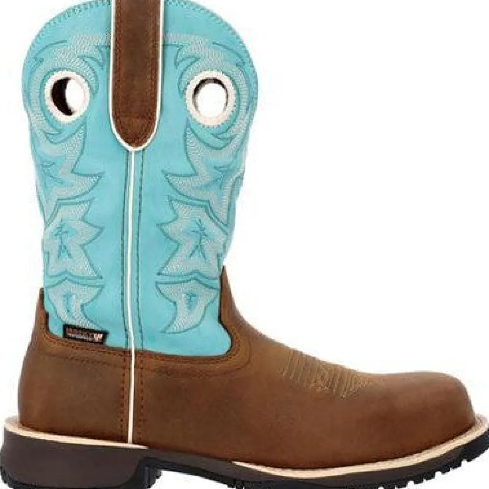 Women Rocky Women's Rosemary 11" Comp Toe WP Western Boot -- RKW0412