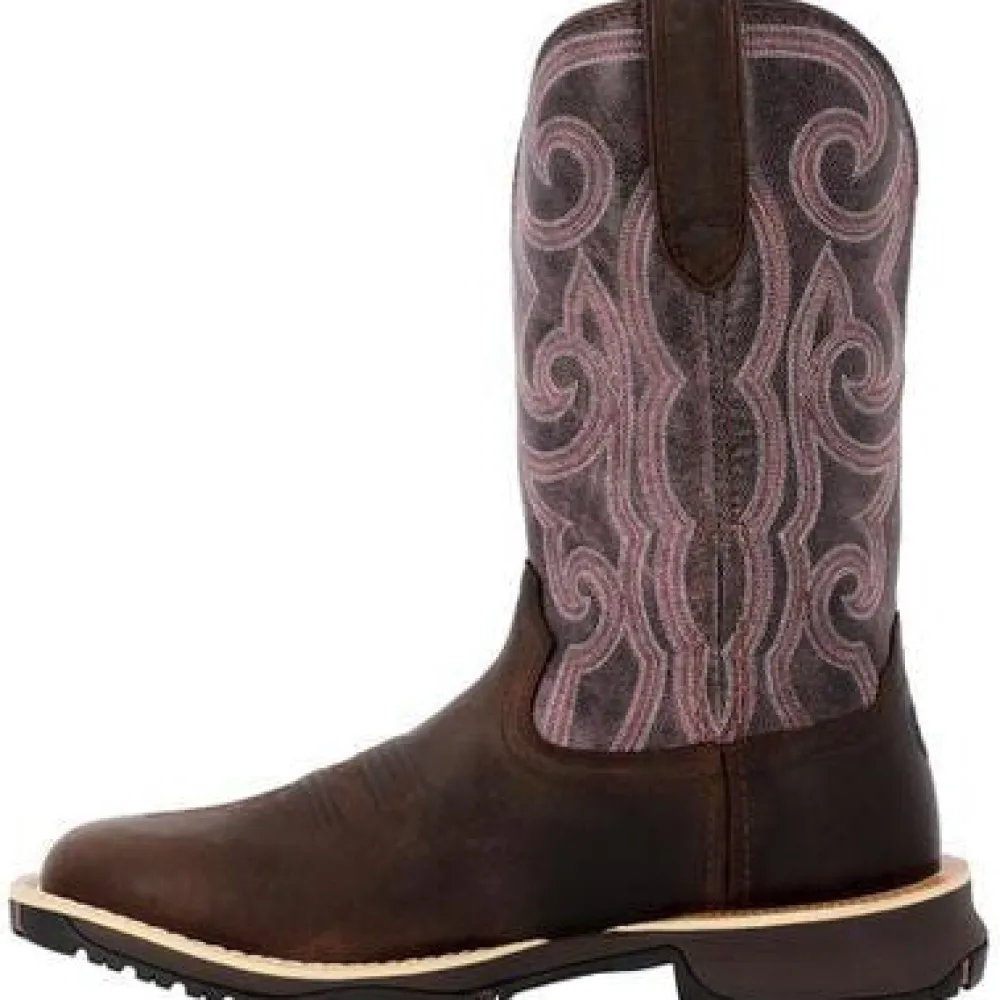 Women Rocky Women's Rosemary 11" Square Toe WP Western Work Boot -- RKW0422