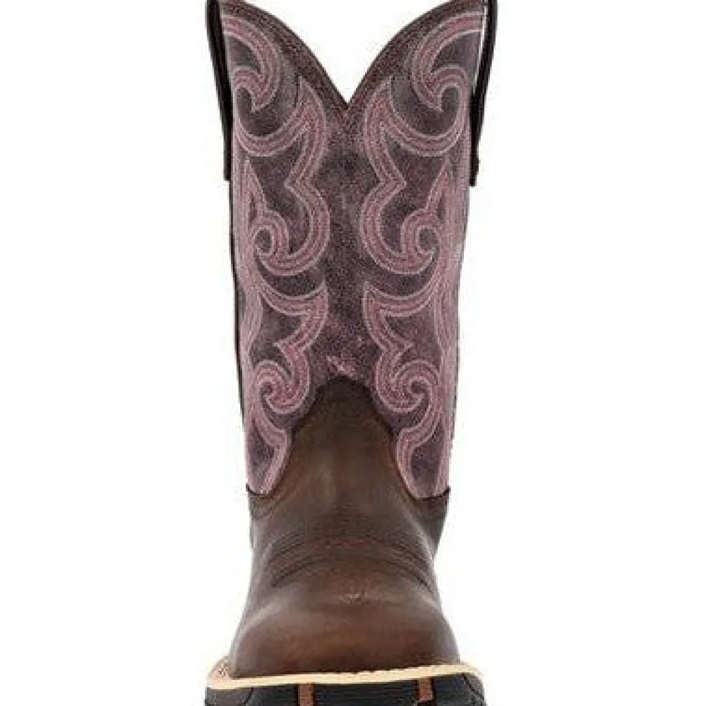 Women Rocky Women's Rosemary 11" Square Toe WP Western Work Boot -- RKW0422