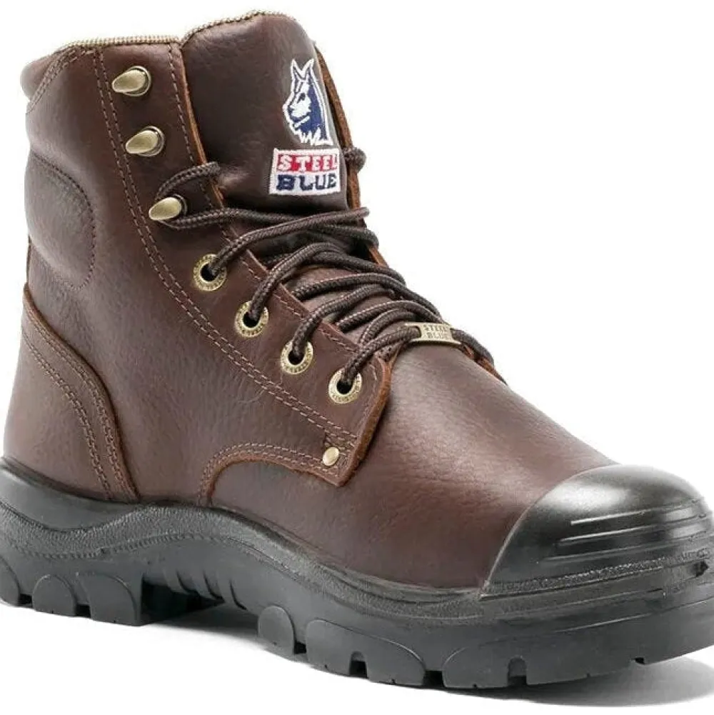 Steel Blue Men's Argyle Met Bump 6" WP Steel Toe Metguard Work Boot - Oak - 832912