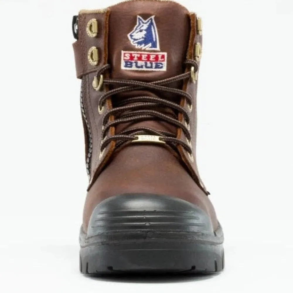 Steel Blue Men's Argyle Met Bump 6" WP MG Steel Toe Side Zip Work Boot - Oak - 862902