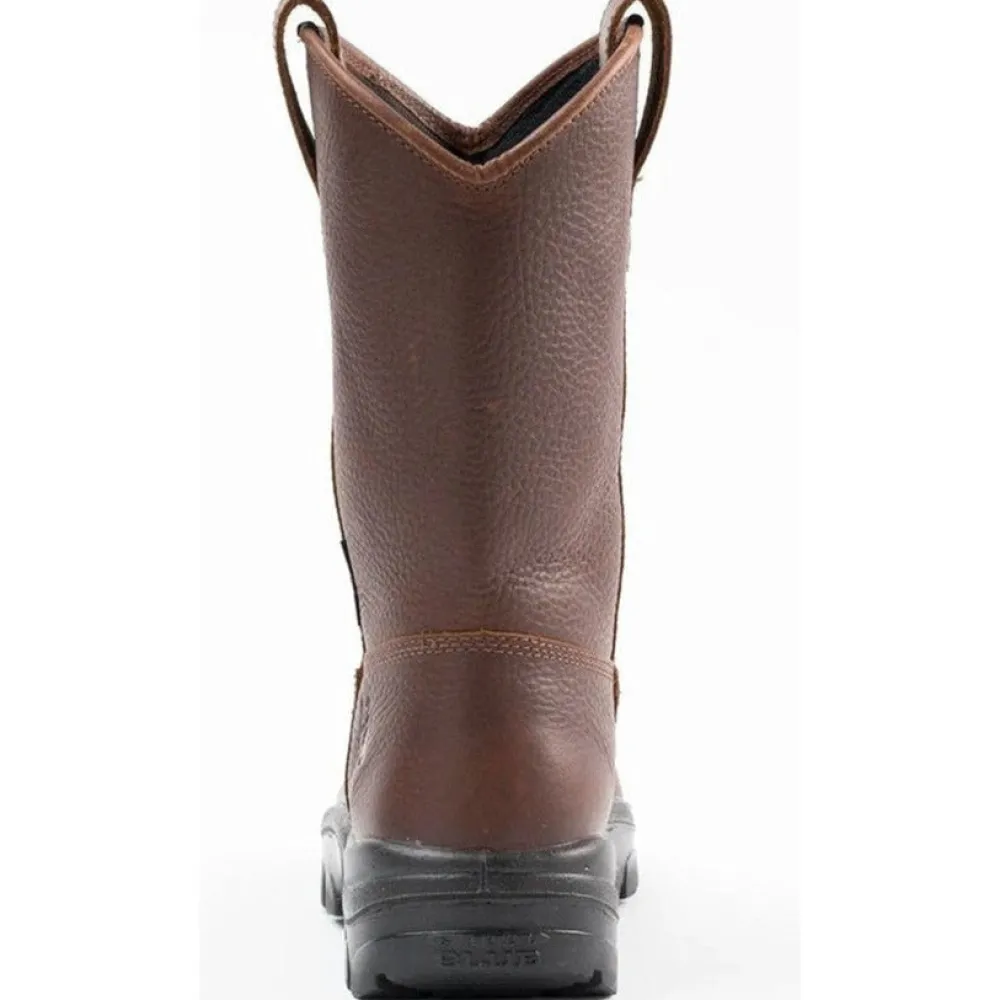 Women Steel Blue Men's Heeler 10" WP Steel Toe Wellington Work Boot - Oak - 812915