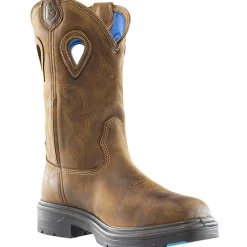 Women Steel Blue Men's Heeler Met Steel Toe WP Western Work Boot -- 813904