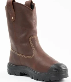 Women Steel Blue Men's Heeler Metguard Bump 10" WP Steel Toe Work Boot - Oak - 862905