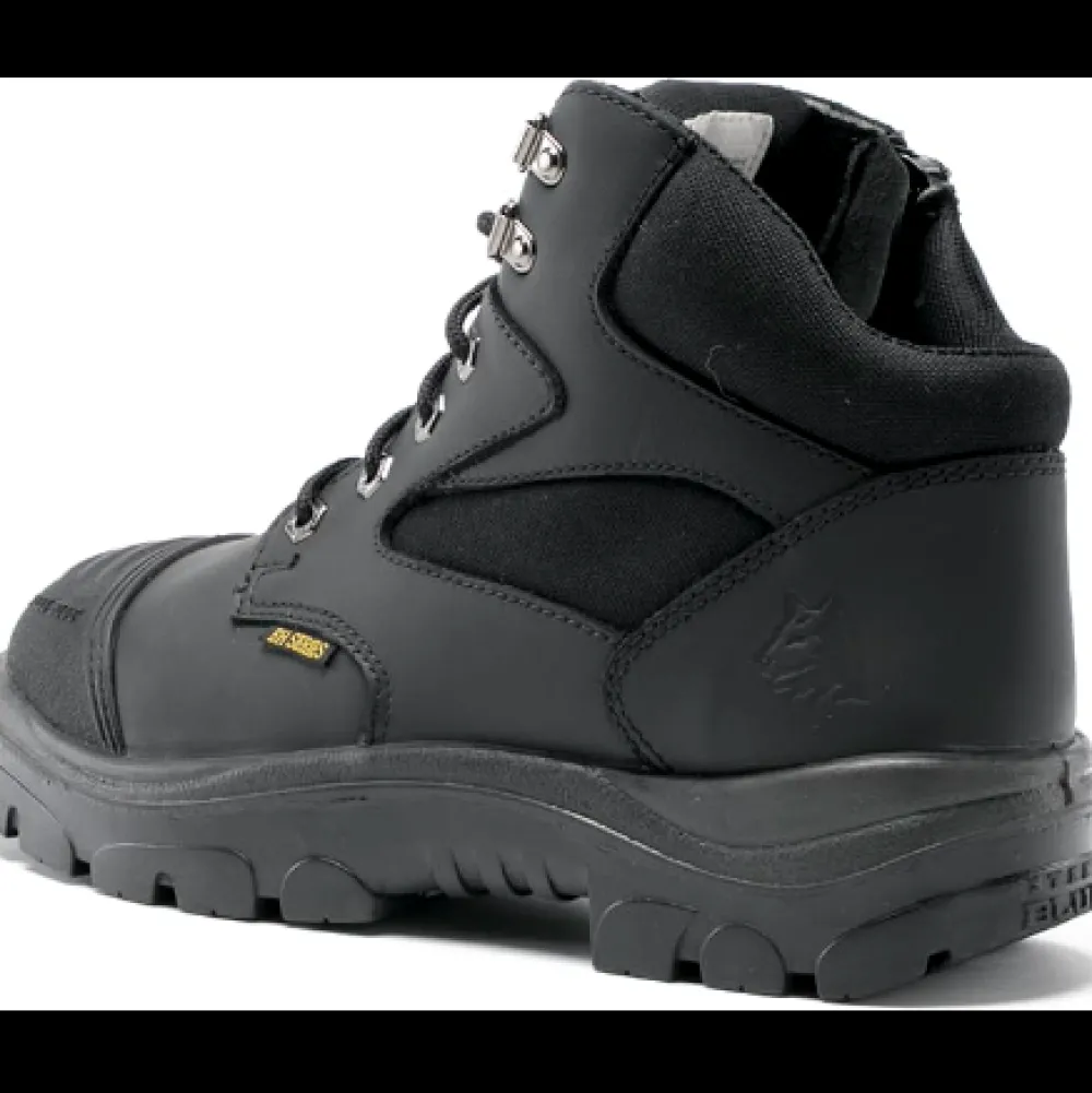 Women Steel Blue Men's Parkes Side Zip WP Steel Toe Hiker Work Boot - - 812968