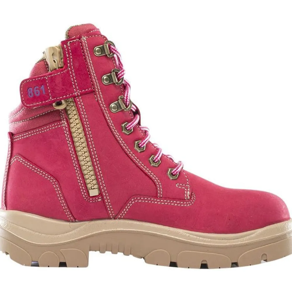 Steel Blue Women's Cross 6" Steel Toe WP Side Zip Work Boot -- 812861