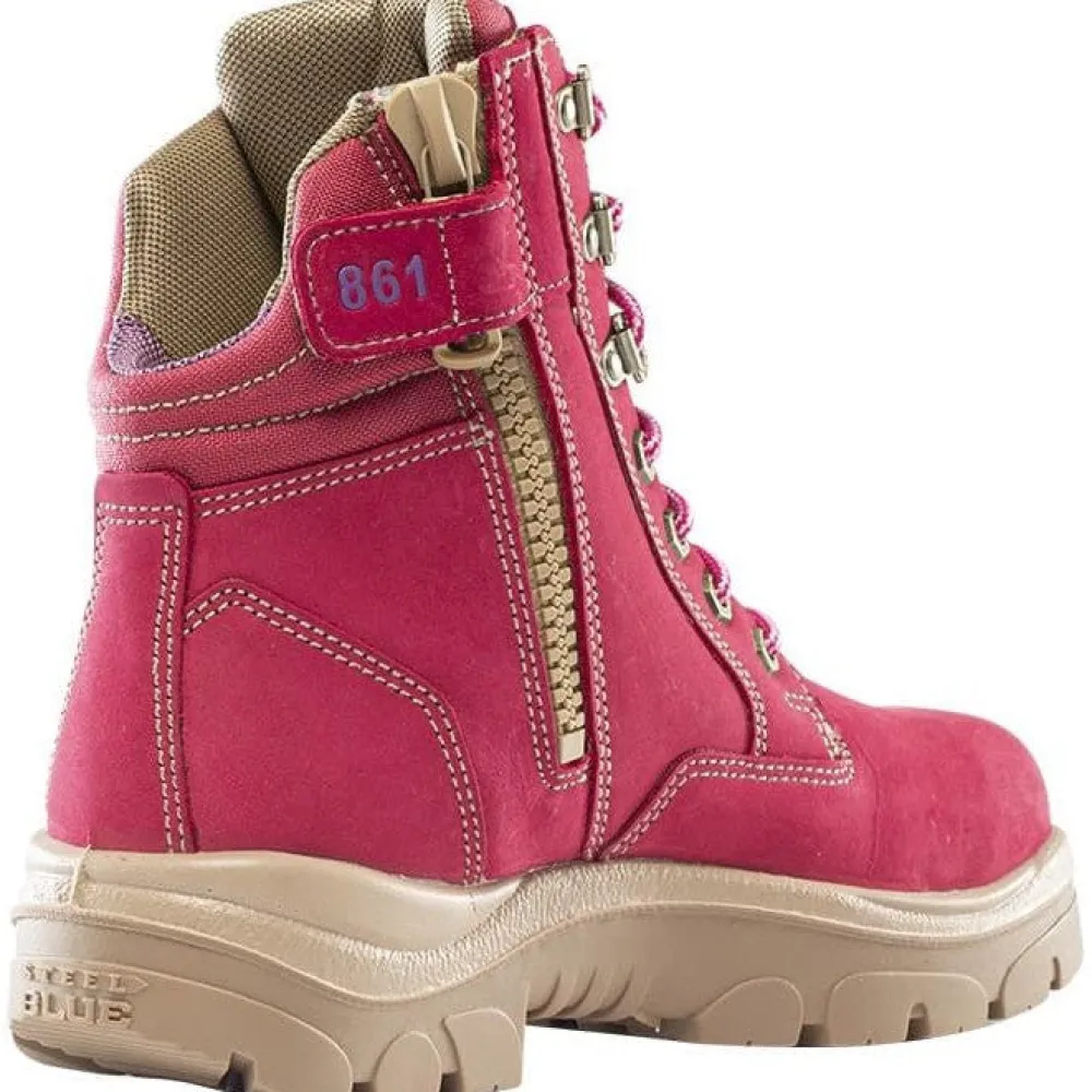 Steel Blue Women's Cross 6" Steel Toe WP Side Zip Work Boot -- 812861