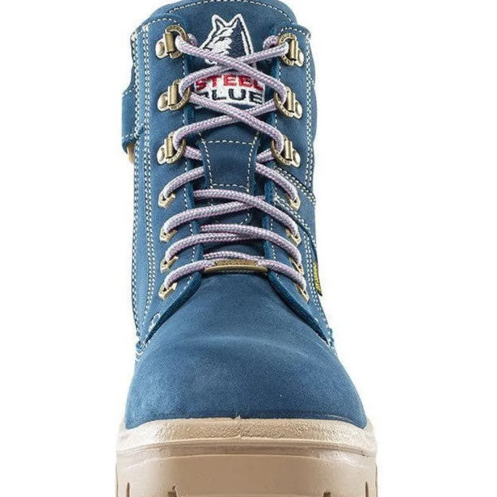 Steel Blue Women's Cross 6" Steel Toe WP Side Zip Work Boot -- 812861