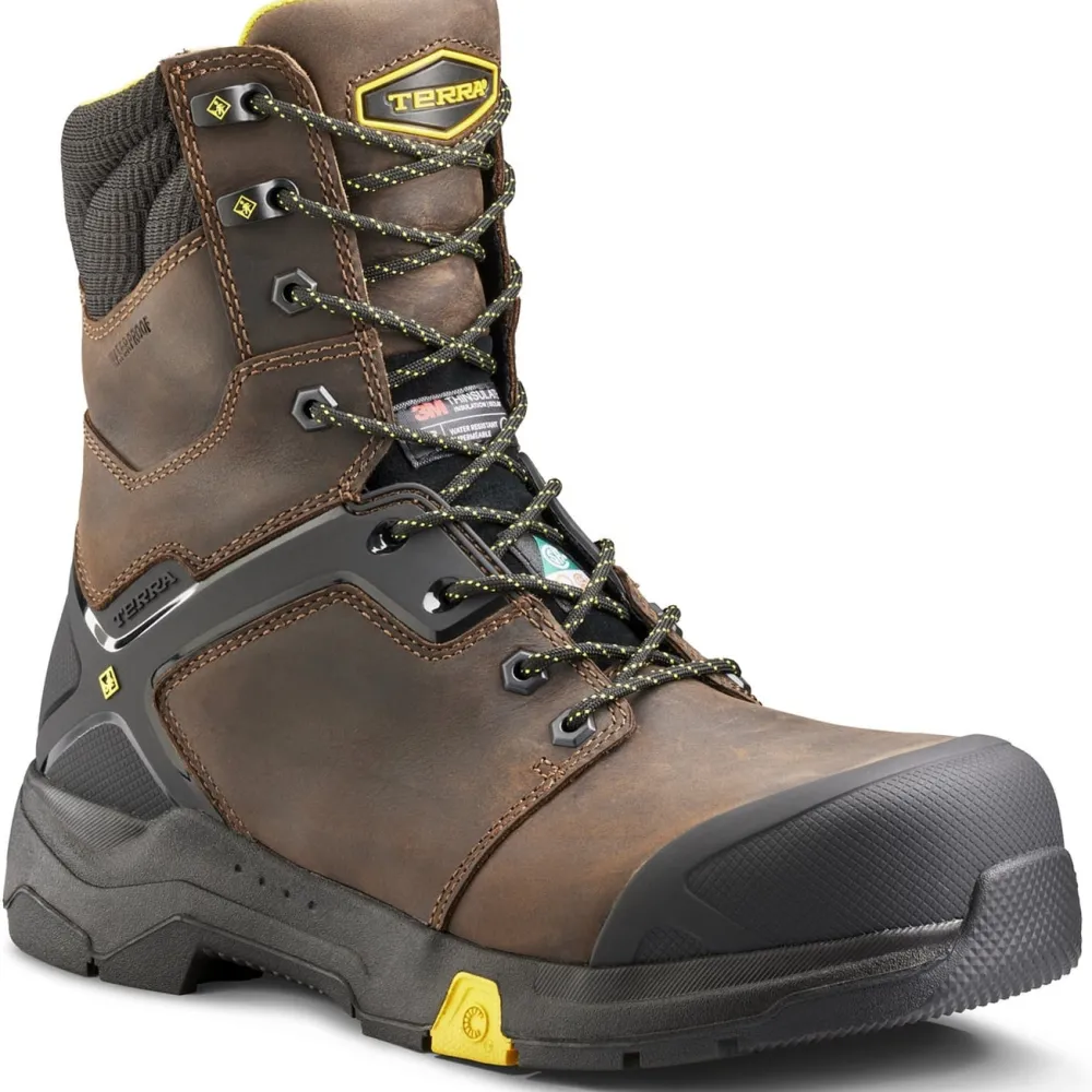 Terra Men's Carbine 8" Comp Toe WP Safety Work Boot -- 4TCRBN