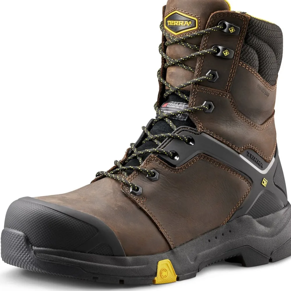 Terra Men's Carbine 8" Comp Toe WP Safety Work Boot -- 4TCRBN