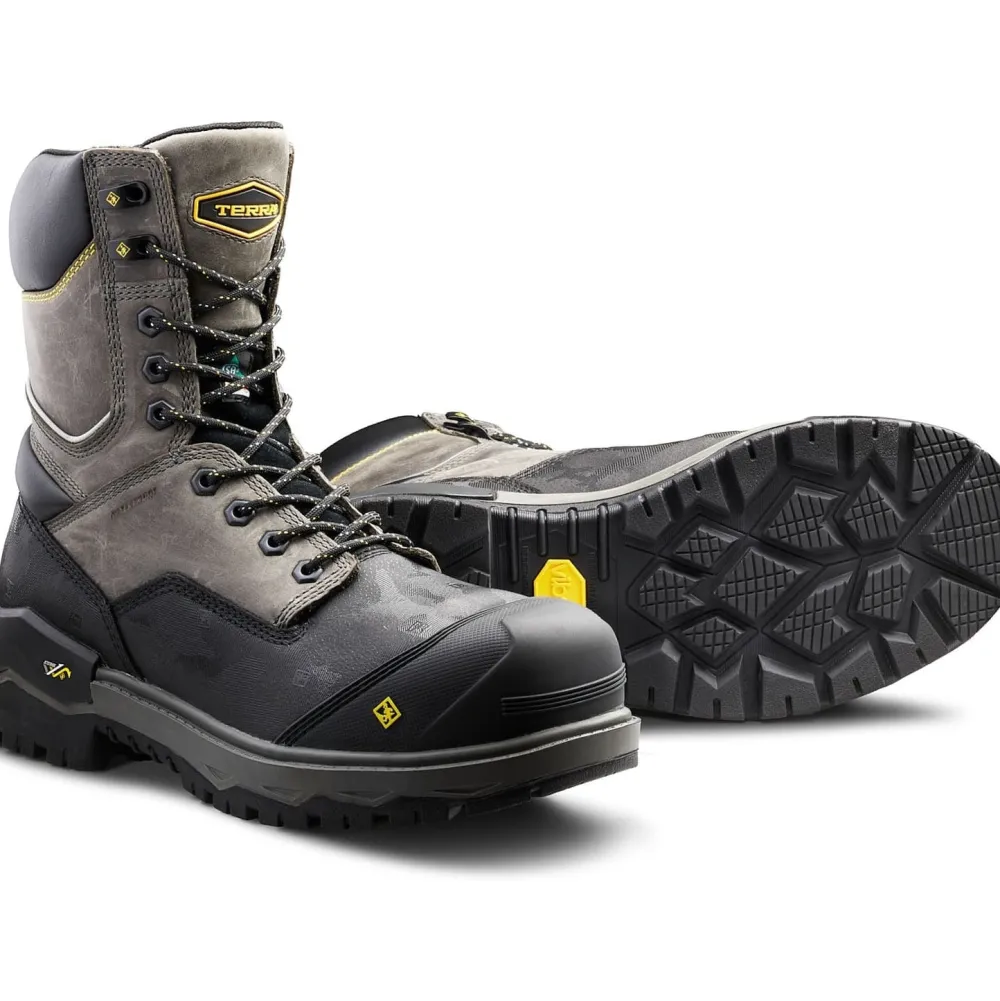 Terra Men's Gantry 8" Comp Toe WP Safety Work Boot -- 4NRQGY