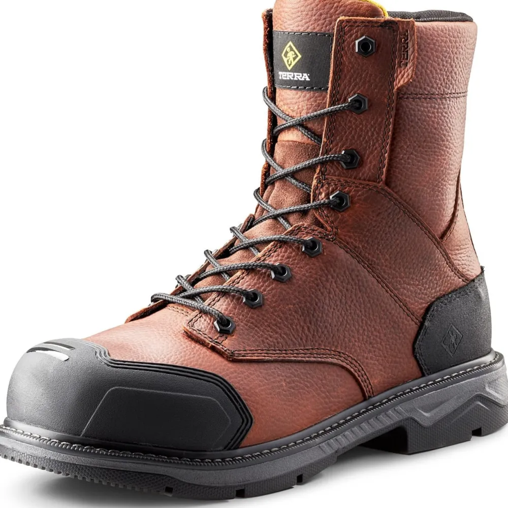 Terra Men's Patton 8" AT Waterproof Safety Work Boot -- 4NS5BN