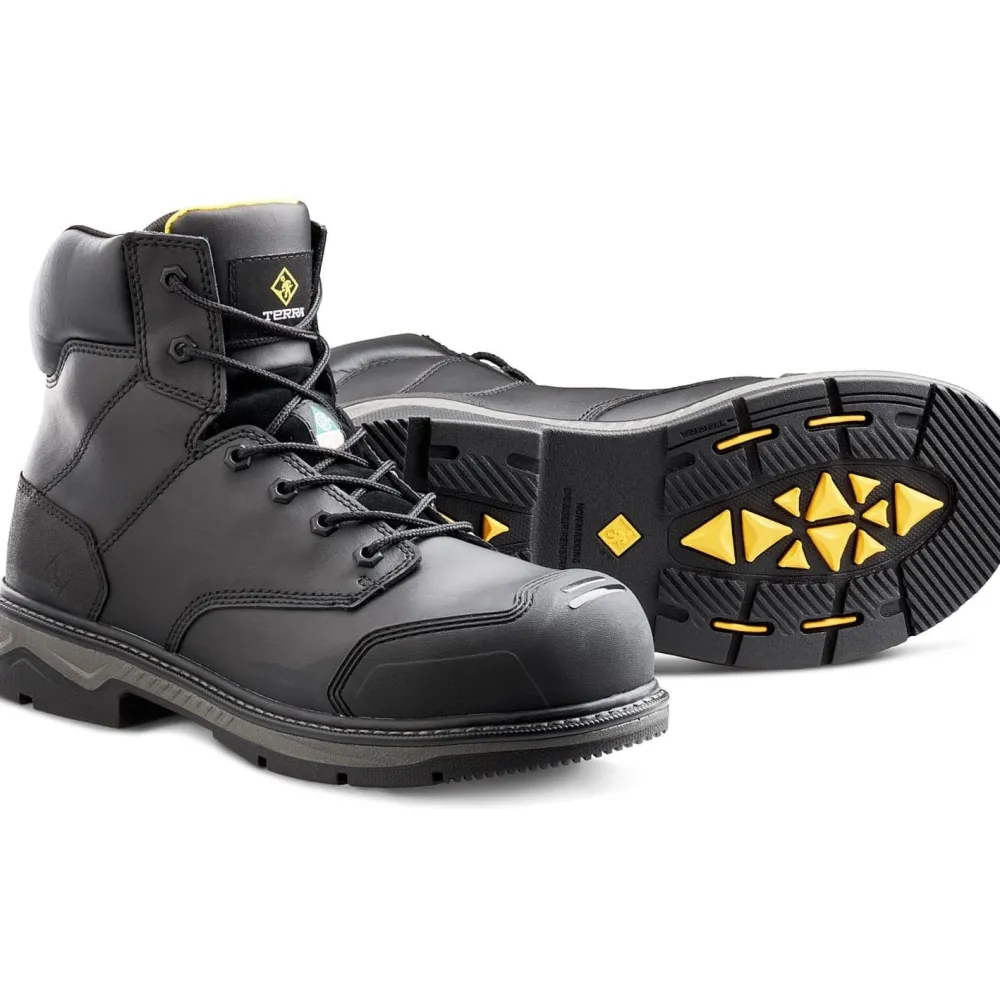 Terra Men's Patton 6" AT Waterproof Safety Work Boot -- 4NS6BK