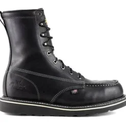 Women Thorogood Men's American Heritage Midnight 8" Stl Toe USA Made Wedge Work Boot - 804-6208