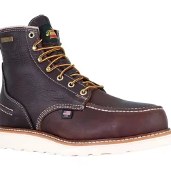 Women Thorogood Men's USA Made 1957 6" Moc Safety Toe WP Wedge Work Boot 804-3600