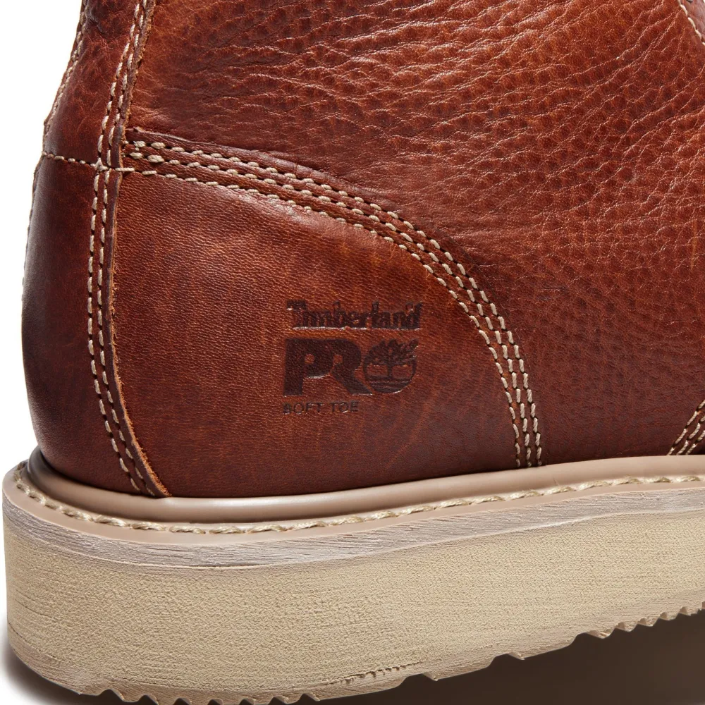 Women Timberland Pro Men's Barstow Wedge 6" Soft Toe Work Boot - TB089647214