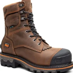 Women Timberland Pro Men's Boondock HD Comp Toe WP 400G Logger Work Boot - TB1A28SB214