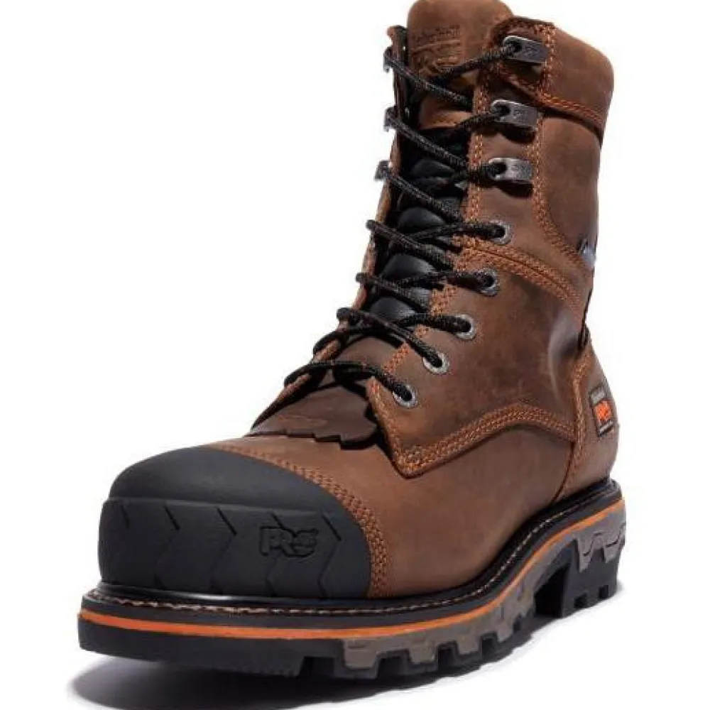Women Timberland Pro Men's Boondock HD Comp Toe WP 400G Logger Work Boot - TB1A28SB214