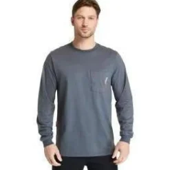 Timberland Pro Men's Flame Resistant Pocket Work T-Shirt - Charcoal - TB0A23PF003