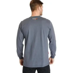 Timberland Pro Men's Flame Resistant Long Sleeve Work Henley - Charcoal - TB0A23P4003