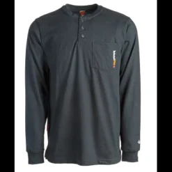Timberland Pro Men's Flame Resistant Long Sleeve Work Henley - - TB0A23P4001