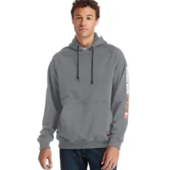 Timberland Pro Men's Flame Resistant Hood Honcho Work Pullover - Charcoal - TB0A1VAJ003