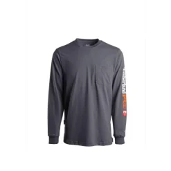 Timberland Pro Men's FR Cotton Core LS W/ Logo Work T-Shirt - - TB0A1V8D003