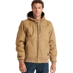 Timberland Pro Men's Gritman Lined Canvas Hooded Jacket - - TB0A1VB4D02