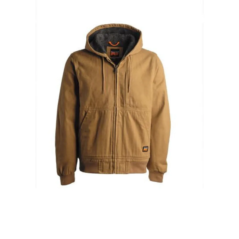 Timberland Pro Men's Gritman Lined Canvas Hooded Jacket - - TB0A1VB4D02