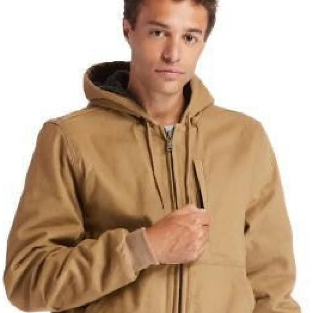 Timberland Pro Men's Gritman Lined Canvas Hooded Jacket - - TB0A1VB4D02