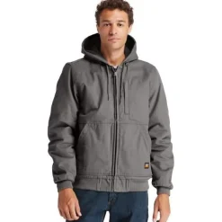 Timberland Pro Men's Gritman Lined Canvas Hooded Jacket - - TB0A1VB4060